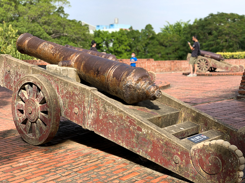 A cannon left behind by the Dutch after their withdrawal from Taiwan.