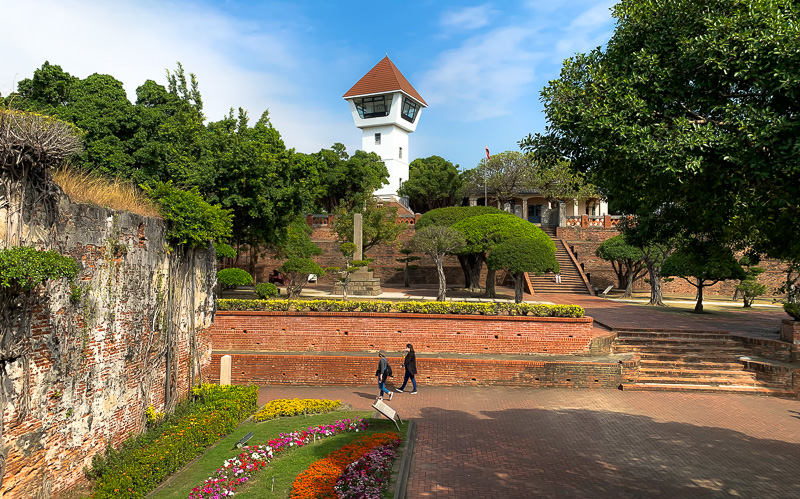 The courtyard of Anping Old Fort in Anping Historic District.