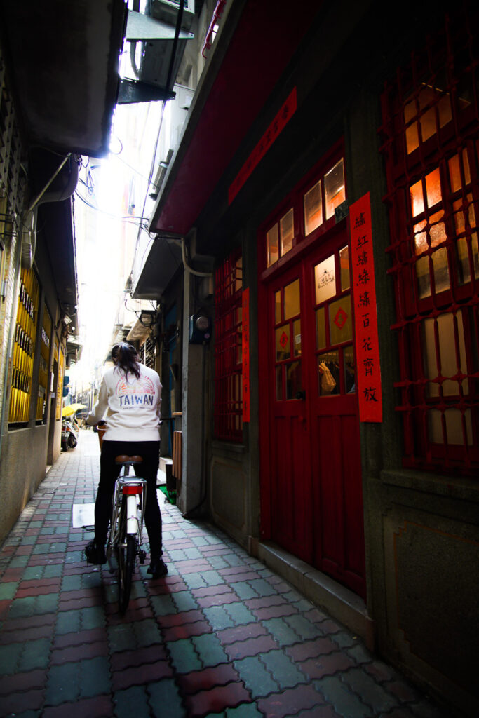 A Japanese-style facade on Zhengxing Street.