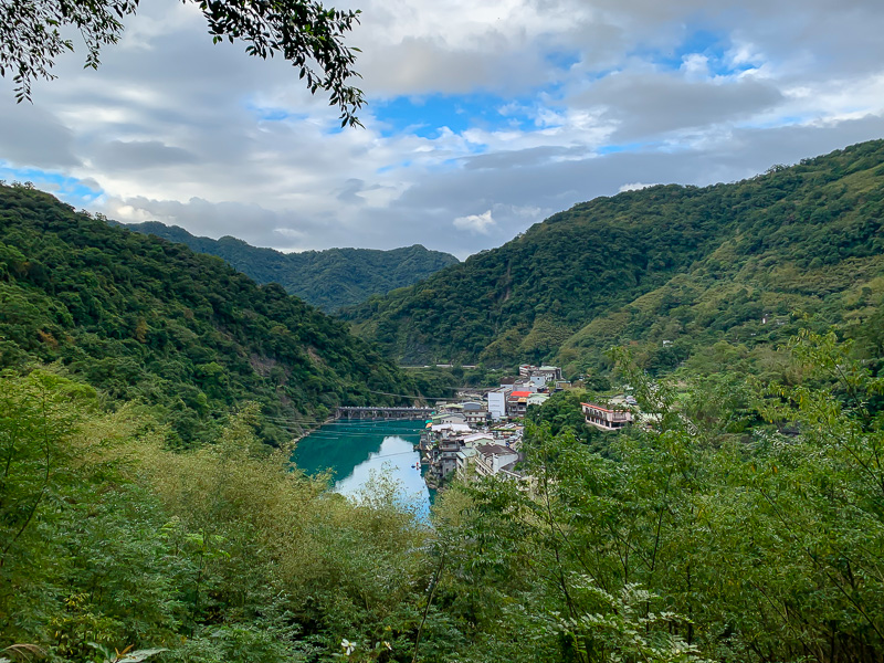 The mountains of Wulai and Nanshi River.