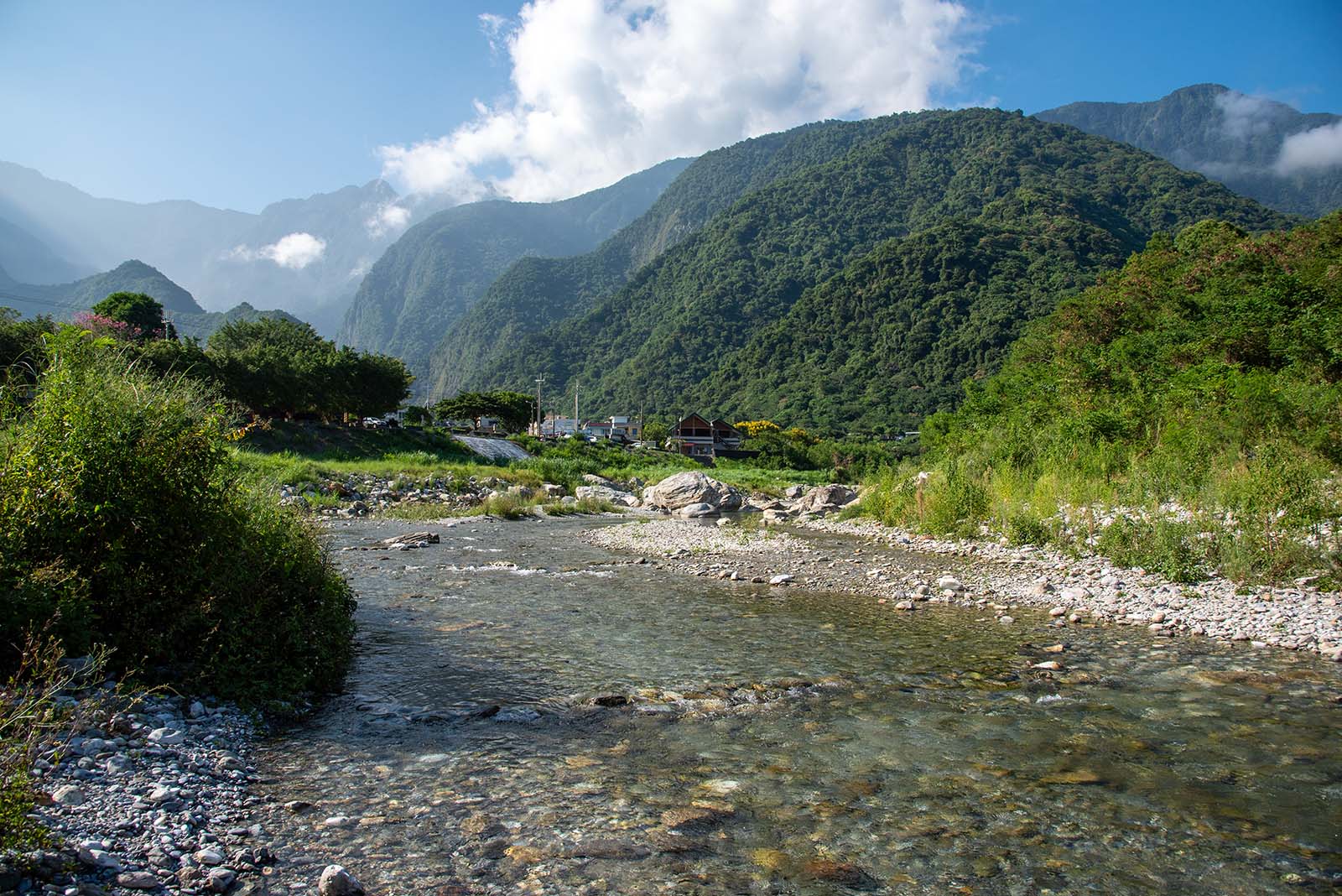 The Sanzhan River runs right through the Truku village of Pratan.