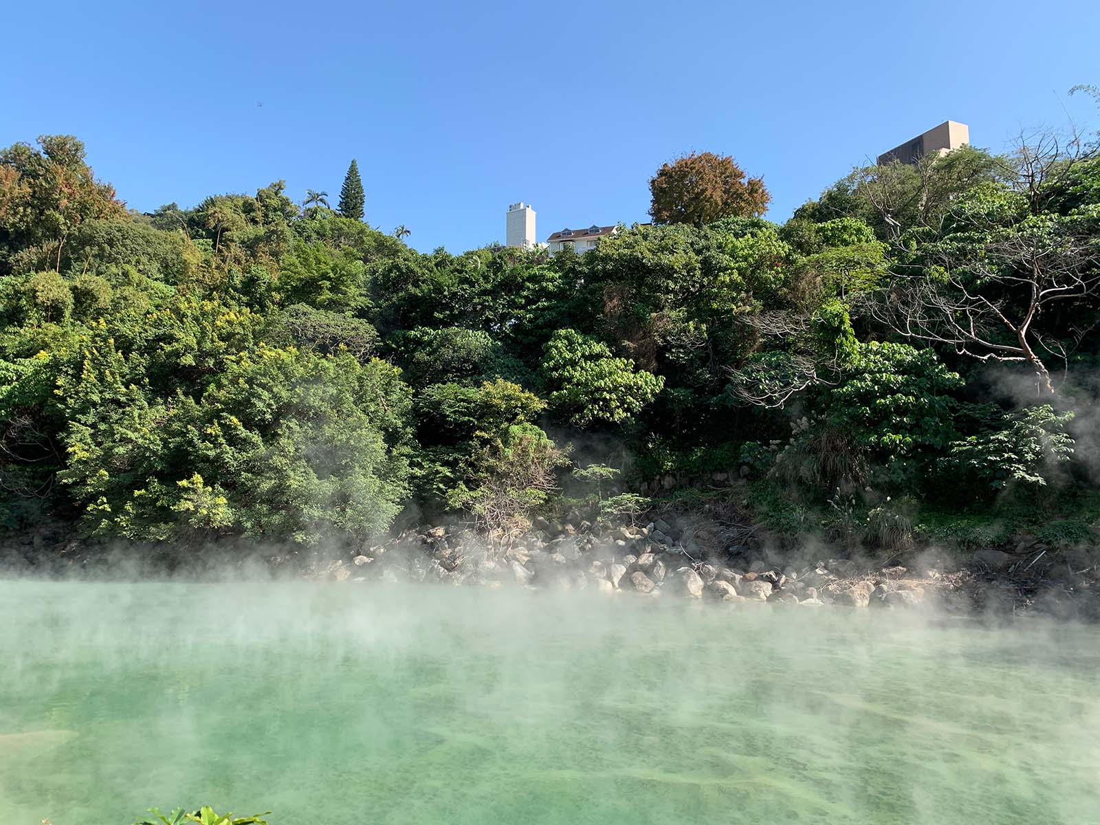 The short walk to Thermal Valley is one of the larger sources of Beitou's hot spring water.