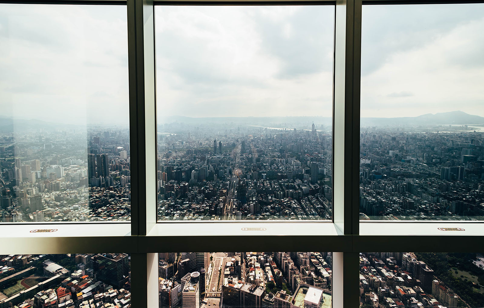 The view from the observation deck of Taipei 101 is one of the most unique in all of Taiwan.