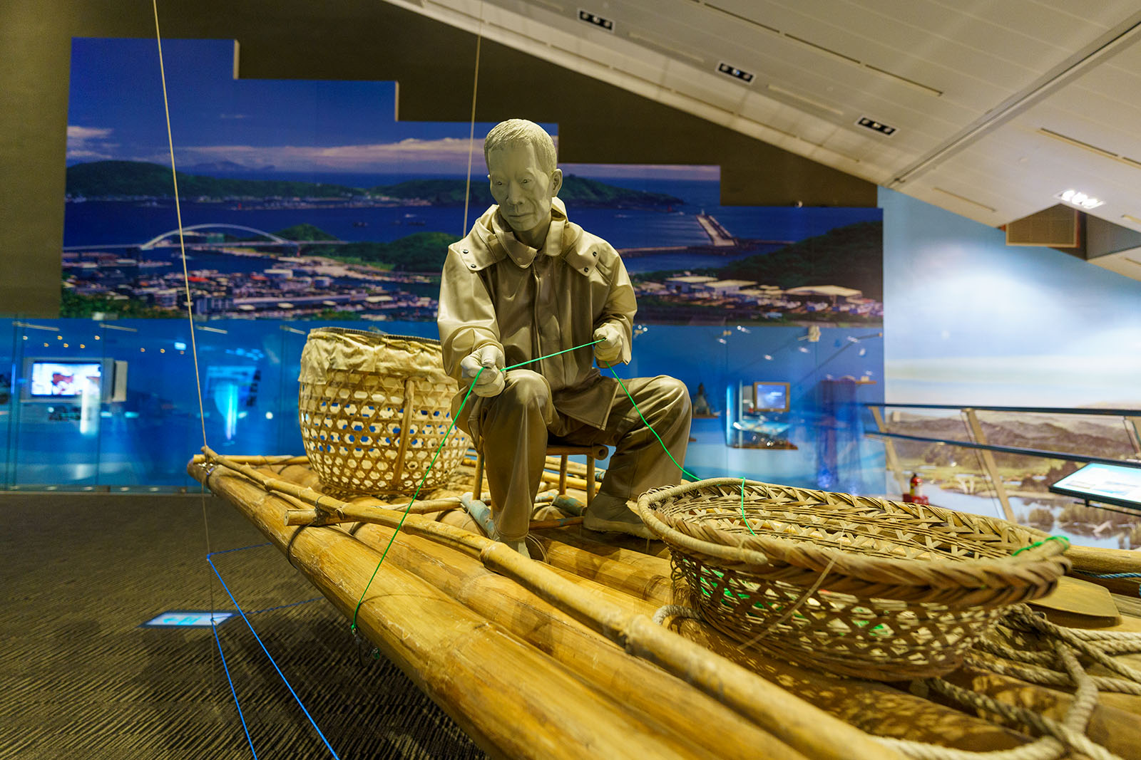 An exhibition on fishing culture in Toucheng's Lanyang Museum.