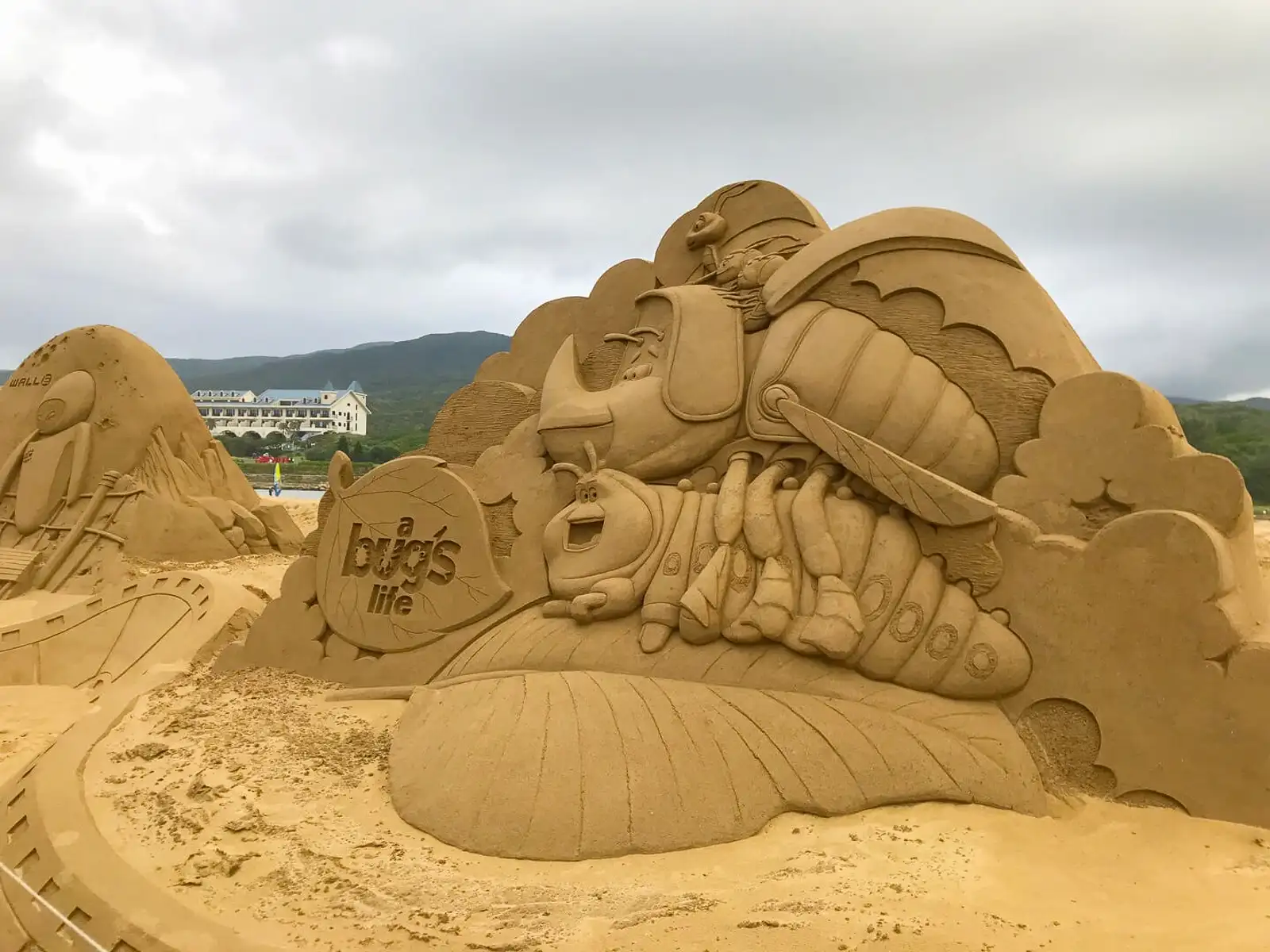 A sand sculpture from a past-year's festival.