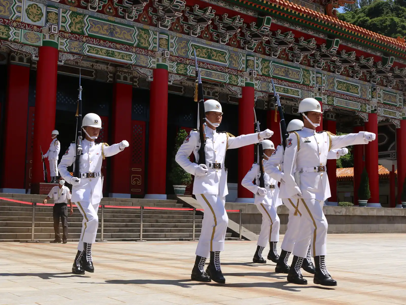 Guard ceremony at Martyrs Shrine