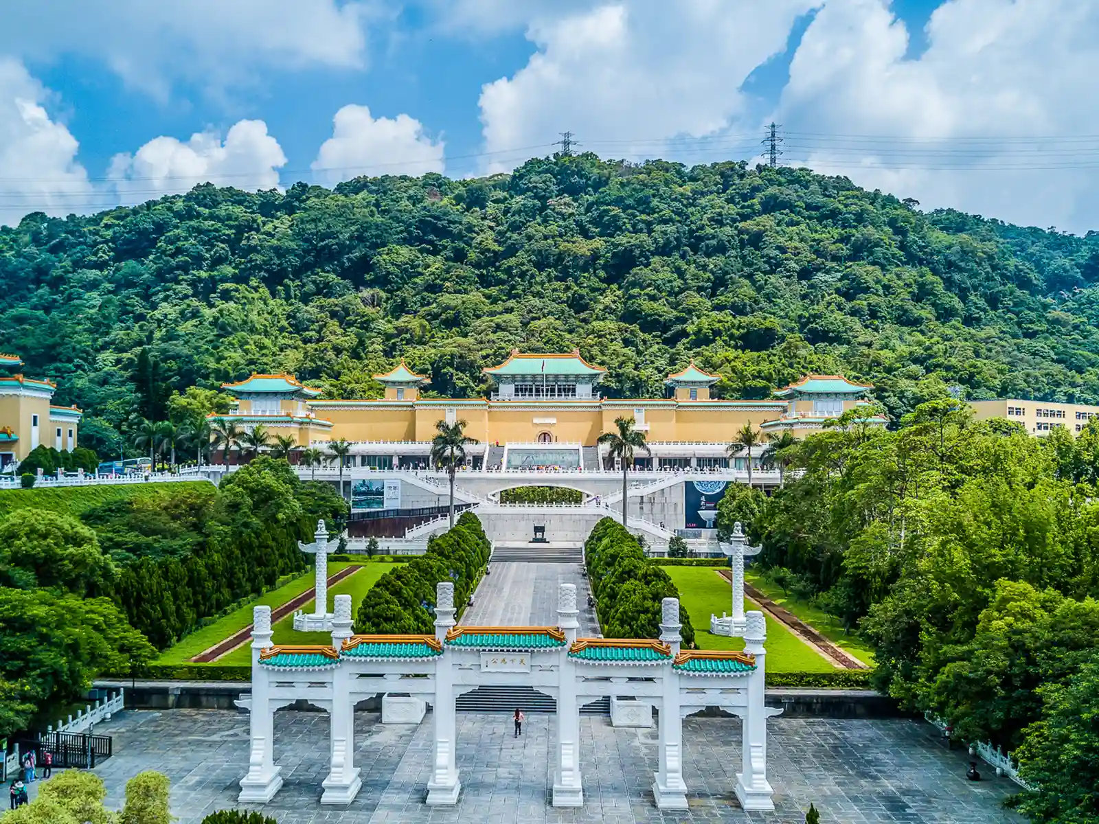 A drone view for National Palace Museum