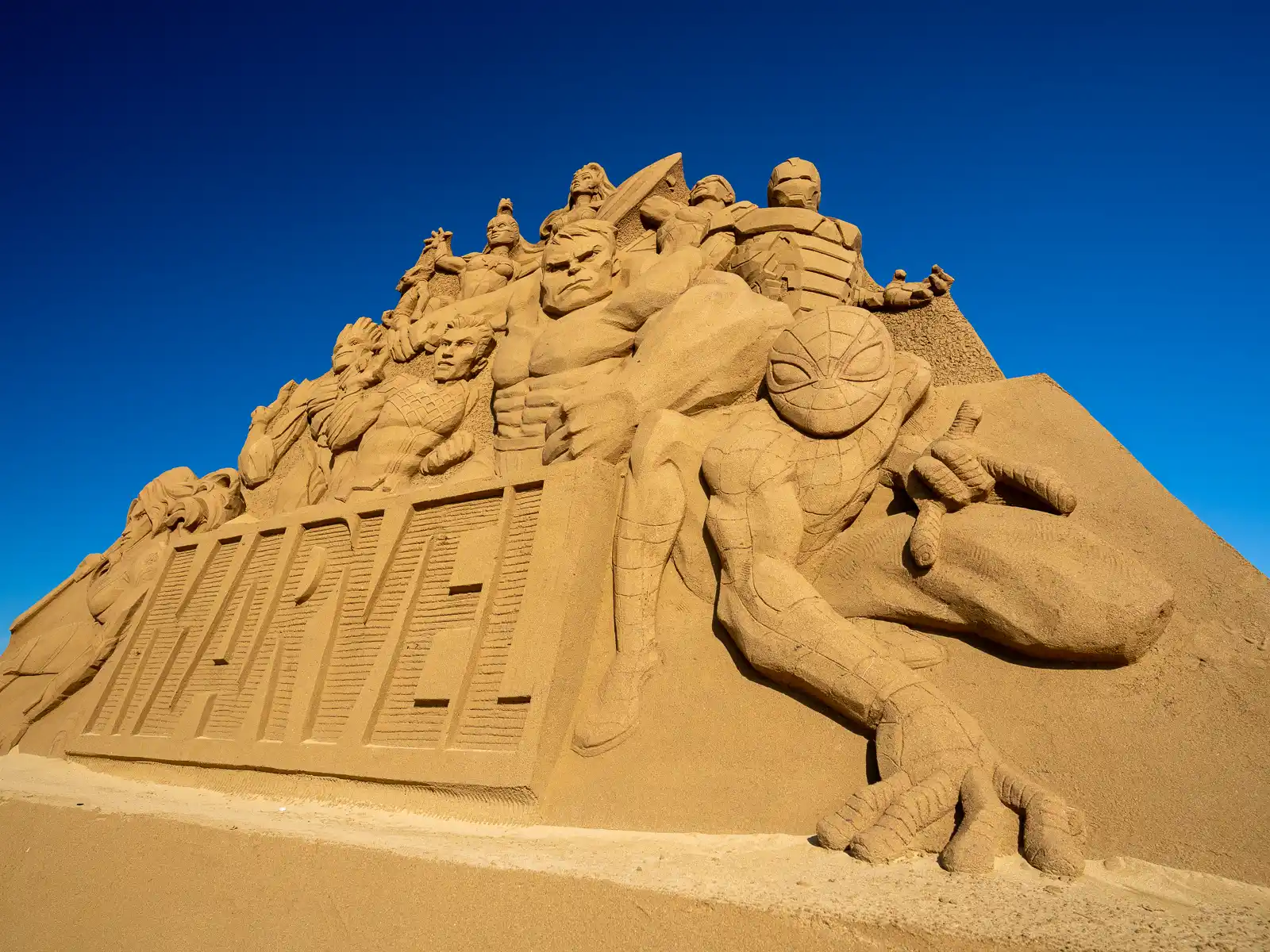 Art Sand Sculpture - Marvel theme